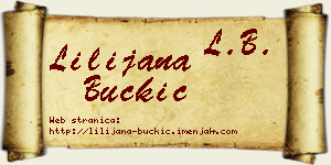 Lilijana Buckić vizit kartica